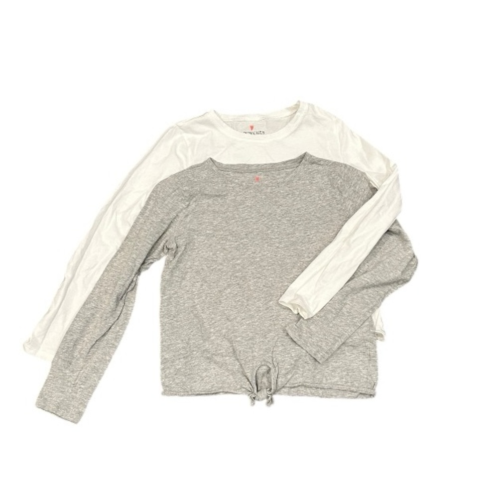 Crew cuts girls long sleeve shirts. Size 12. Color white and gray